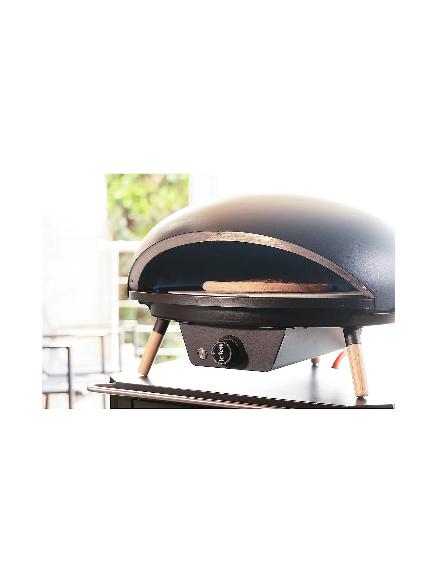 LE FEU | Pizzaoffen 62cm TURTLE MOTION 3.1 Schwarz | 